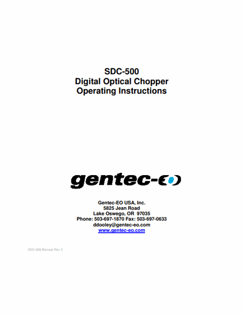 SDC-500 - Digitaler Optischer Zerhacker